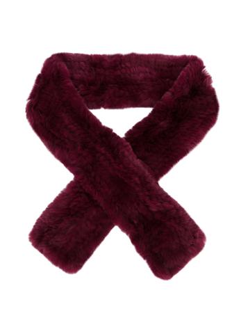 Yves Salomon Enfant Rex Scarf - Pink & Purple