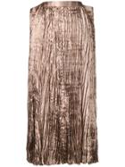 Junya Watanabe Pleated Flared Skirt - Brown