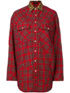 R13 Tartan Patchwork Shirt - Red