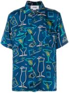 Sunnei Hawaian Print Shirt - Blue