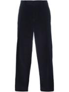 E. Tautz Pleated Corduroy Trousers, Men's, Size: 28, Blue, Cotton
