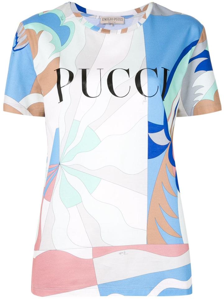 Emilio Pucci Logo Print T-shirt - Multicolour