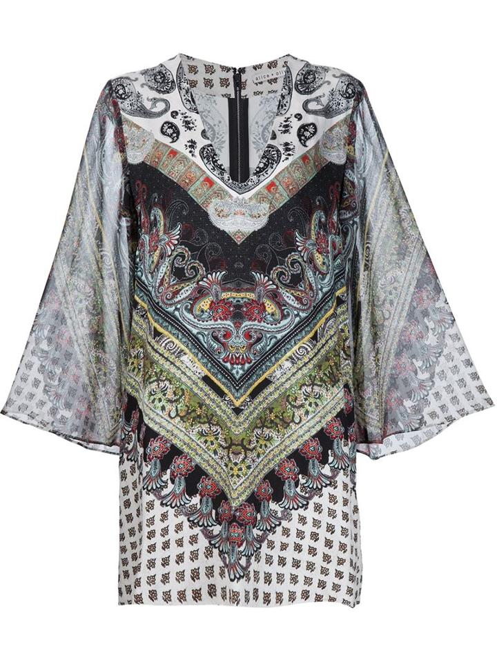 Alice+olivia Printed Caftan Dress