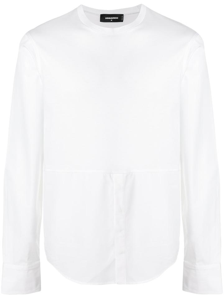 Dsquared2 Hybrid Shirt Top - White