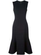 Dolce & Gabbana Flared Dress, Women's, Size: 46, Black, Polyamide/spandex/elastane/virgin Wool