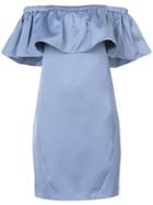 Zac Zac Posen Off Shoulder Crystal Dress - Blue