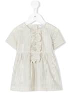 Babe And Tess - Ribbon Detail Dress - Kids - Cotton/linen/flax - 9 Mth, Nude/neutrals