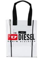 Diesel Logo Print Shopper Tote - Black