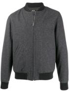 A.p.c. Textured Style Knitted Bomber Jacket - Grey