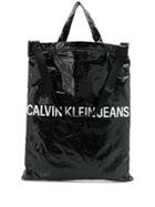 Calvin Klein Jeans Logo Market Tote - Black