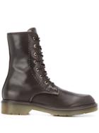 Max Mara Lace-up Combat Boots - Brown