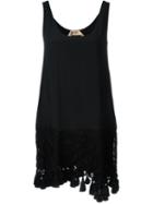 No21 Drop Waist Pompom Tank Dress