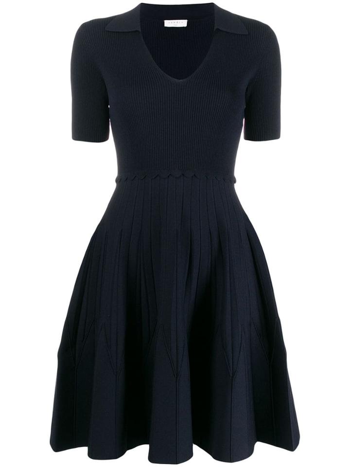 Sandro Paris Zoey Flared Dress - Blue