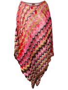 M Missoni Asymmetric Draped Poncho, Women's, Viscose/polyester