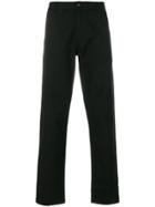 Msgm Elastic Waistband Straight Trousers - Blue