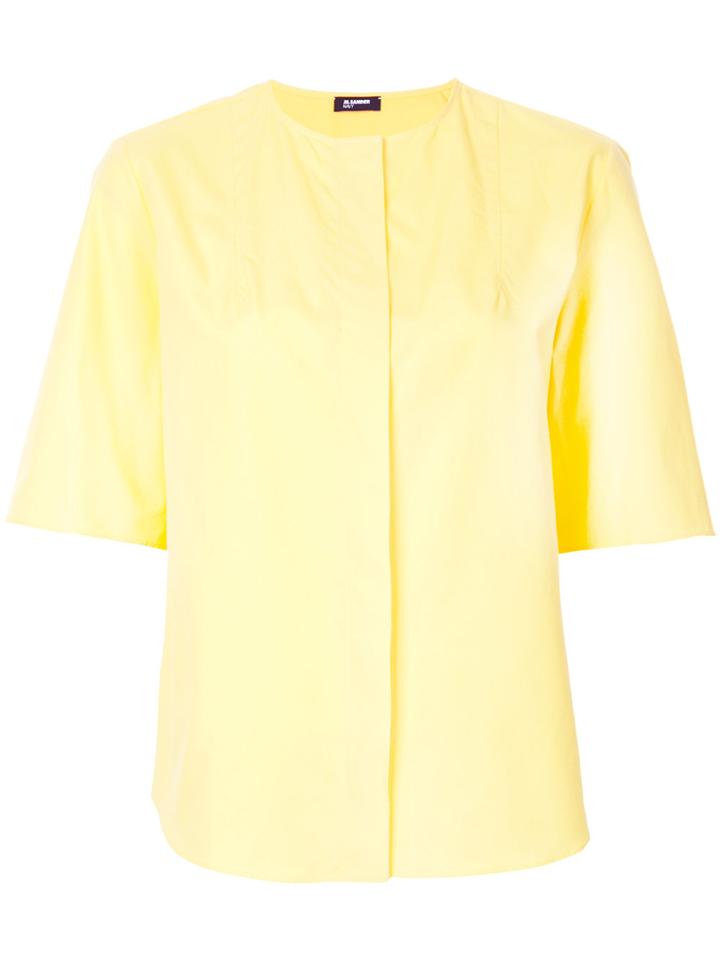 Jil Sander Navy Relaxed-fit Shirt - Yellow & Orange