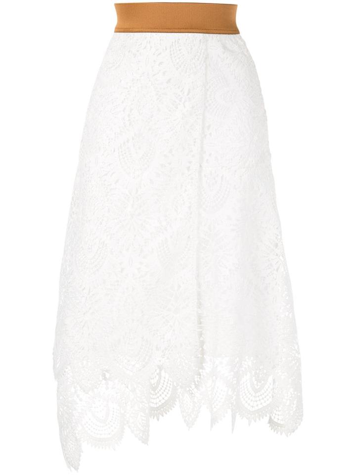 Antonio Marras Midi Lace Skirt - White