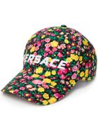 Versace Logo Floral Baseball Cap - Black