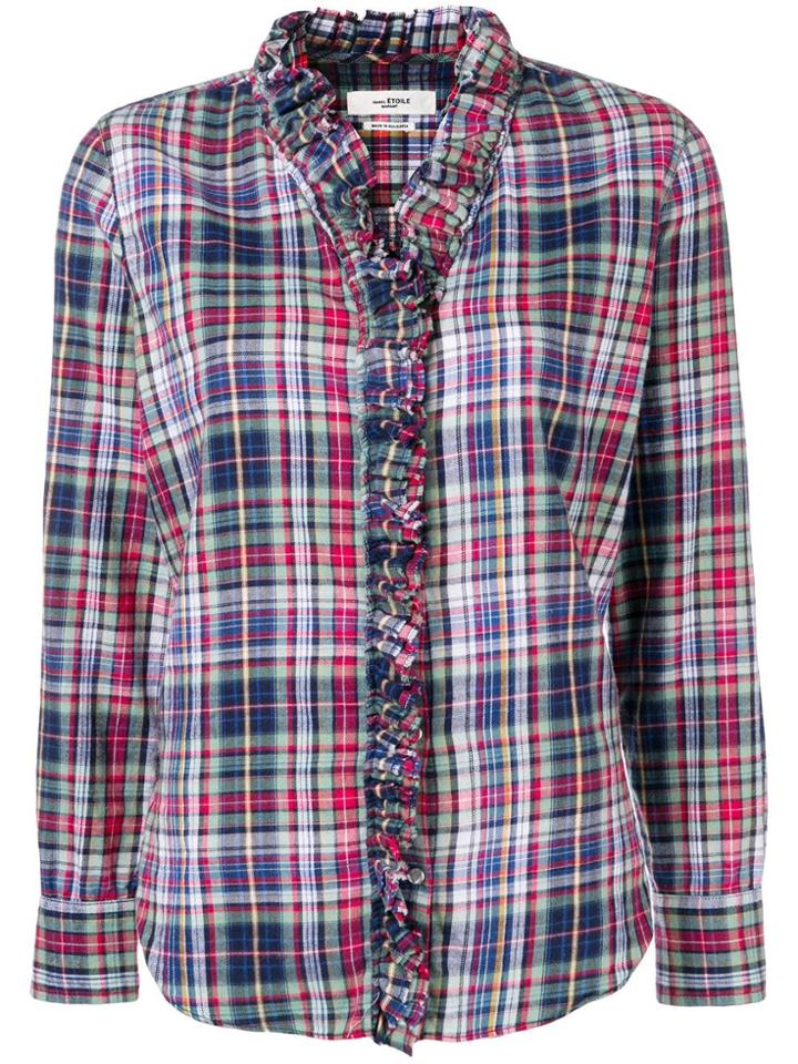 Isabel Marant Étoile Plaid Long-sleeve Shirt - Blue
