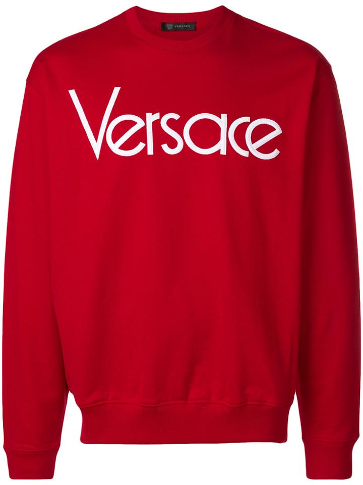 Versace Logo Sweatshirt - Red