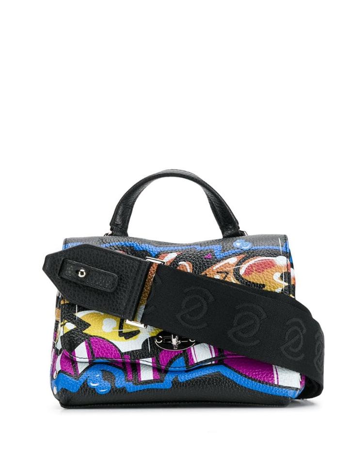Zanellato Postina Graffiti Crossbody Bag - Black