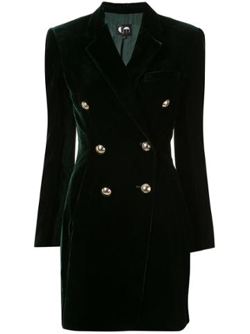 Comme Moi Double-breasted Fitted Dress - Green