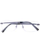 Ermenegildo Zegna - Classic Square Glasses - Men - Acetate/metal - One Size, Grey, Acetate/metal