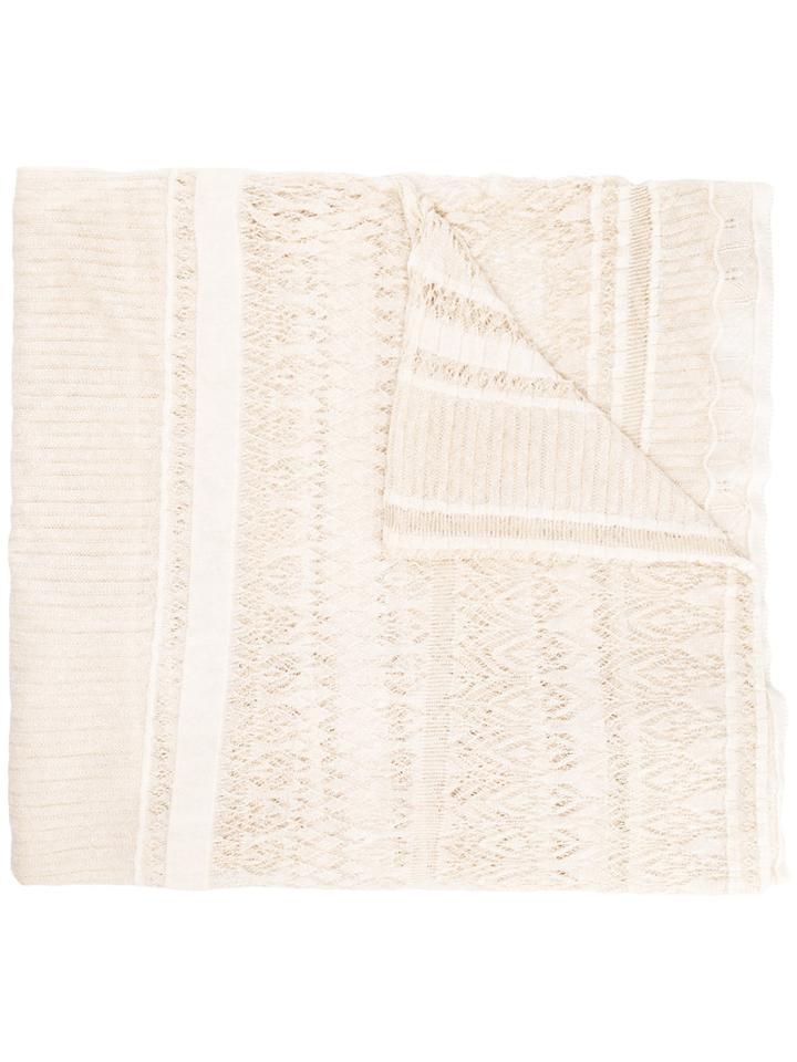 Faliero Sarti Daria Scarf, Women's, Nude/neutrals, Polyester/viscose