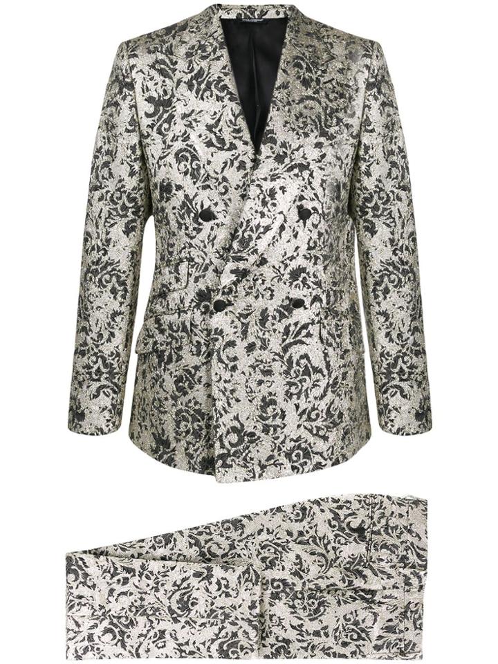 Dolce & Gabbana Jacquard Two-piece Suit - Green