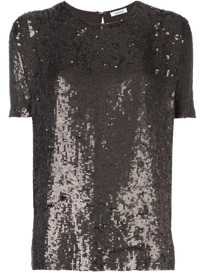 P.a.r.o.s.h. Sequin Detail Blouse - Metallic