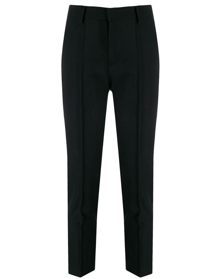 Undercover High-waisted Cropped Trousers - Black