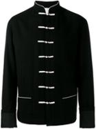 Haider Ackermann Military Style Jacket, Men's, Size: Small, Black, Cotton/linen/flax/rayon/cashmere