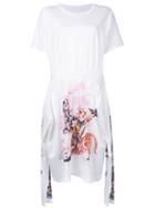 Mm6 Maison Margiela - Printed Cats Dress - Women - Cotton - L, White, Cotton