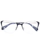 Miu Miu Eyewear Classic Cat Eye Glasses - Nude & Neutrals