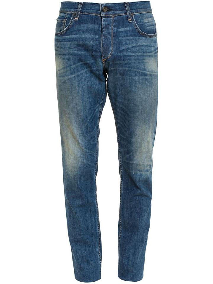 Rag & Bone Distressed Slim Jeans, Men's, Size: 31, Blue, Cotton/polyurethane