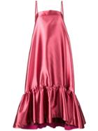 Gianluca Capannolo Ruffled Hem Dress - Pink