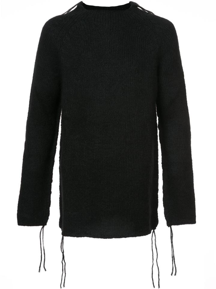 Poème Bohémien Loose Ends Knit Jumper - Black