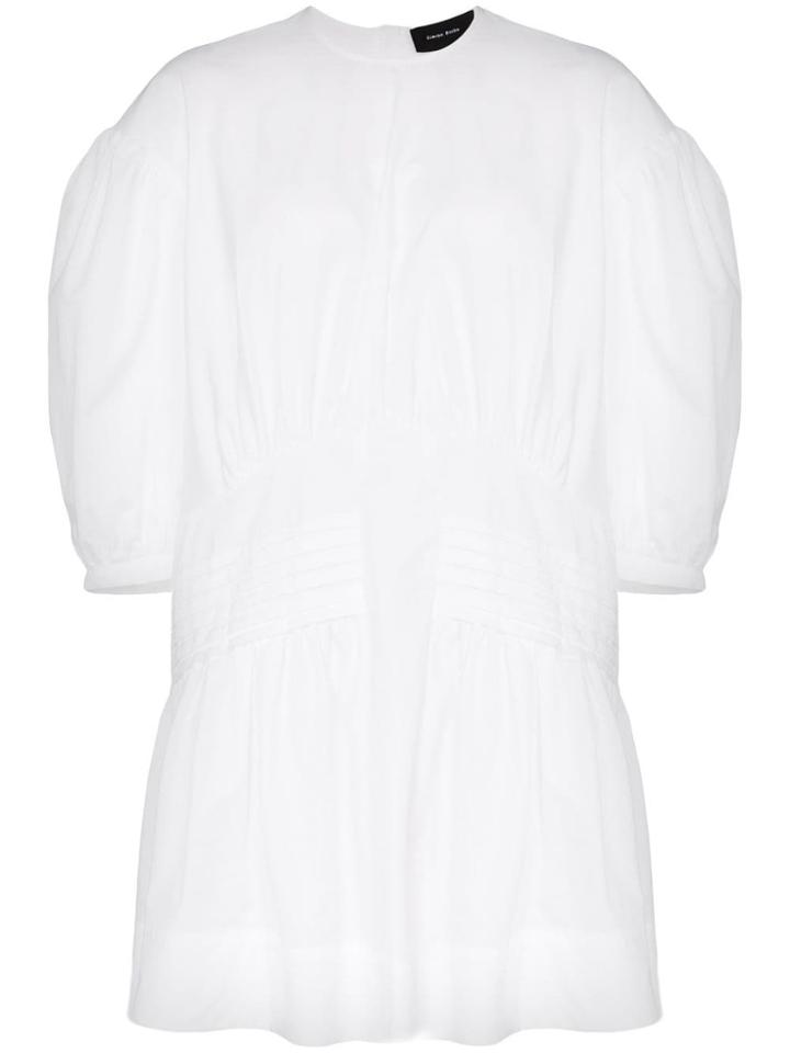 Simone Rocha Balloon Sleeve Mini Dress - White