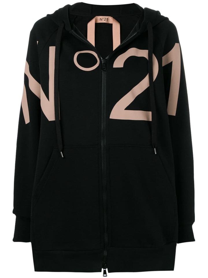 Nº21 Oversized Logo Hoodie - Black