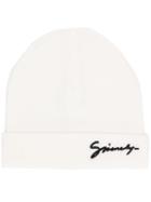 Givenchy Embroidered Logo Beanie - White