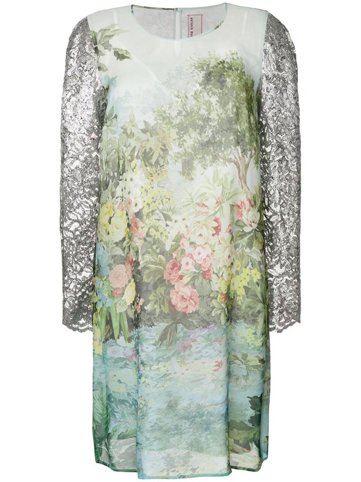 Antonio Marras Floral Print Dress - Green