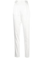Saint Laurent High-waist Tailored Trousers - White