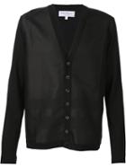 Salvatore Ferragamo V-neck Cardigan, Men's, Size: Medium, Black, Wool