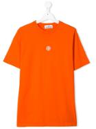 Stone Island Junior Teen Logo-print T-shirt - Orange