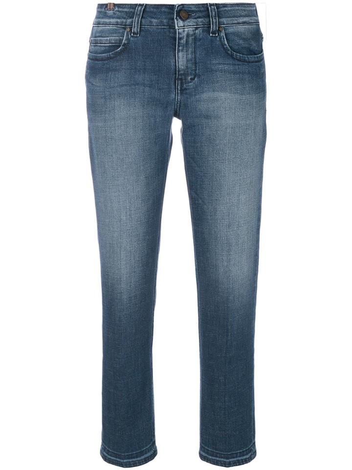 Notify Vintage Cropped Jeans - Blue