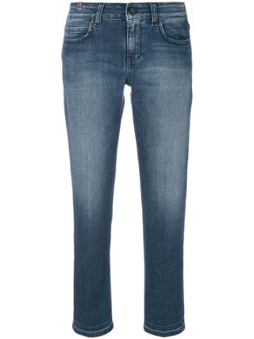 Notify Vintage Cropped Jeans - Blue