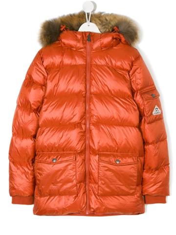 Pyrenex Kids Midi Padded Coat - Yellow & Orange