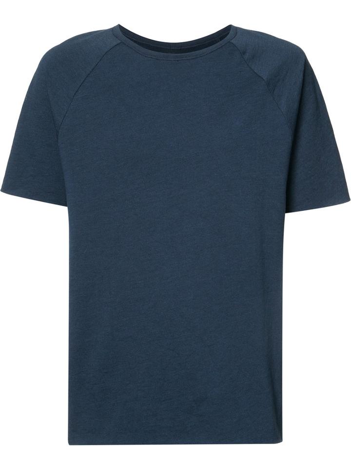 Katama - Raglan T-shirt - Men - Cotton - Xxl, Blue, Cotton