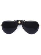 Versace Medusa Sunglasses, Adult Unisex, Black, Acetate