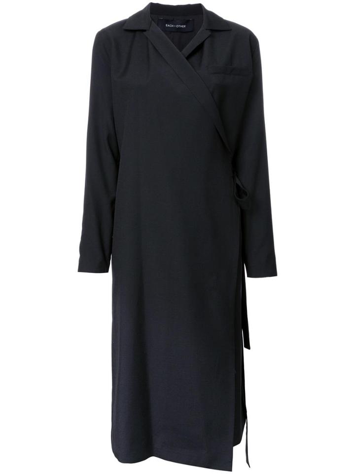 Each X Other Wrap Coat - Black